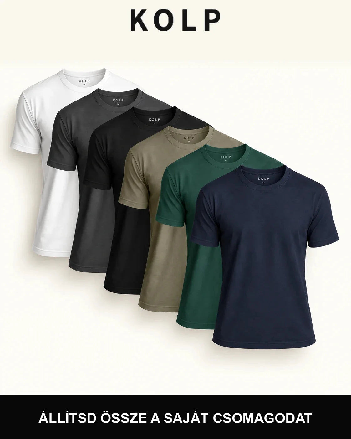 KOLP Essential póló – 6 darabos csomag