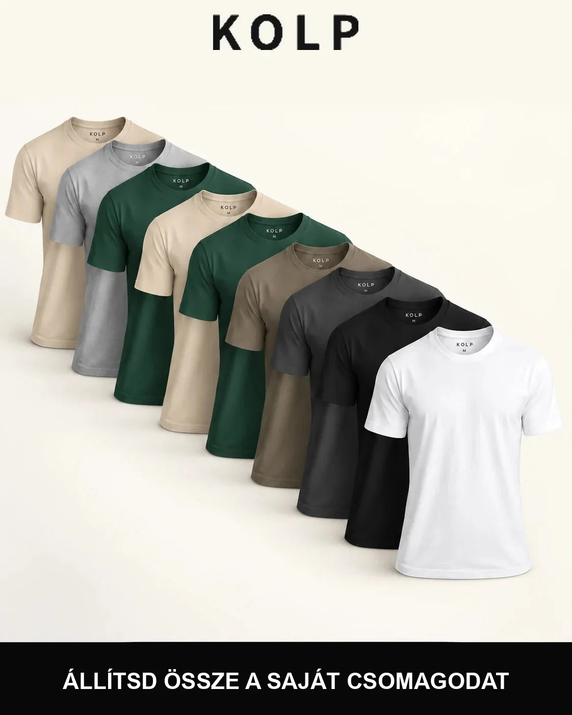KOLP Essential póló – 9 darabos csomag